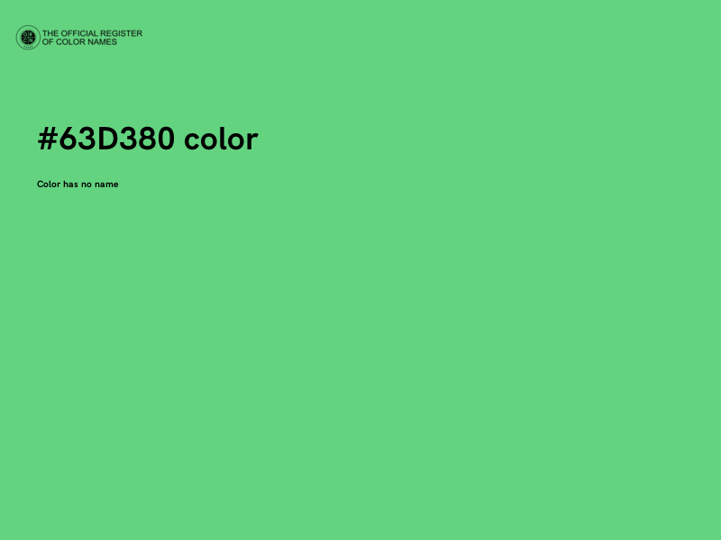 #63D380 color image