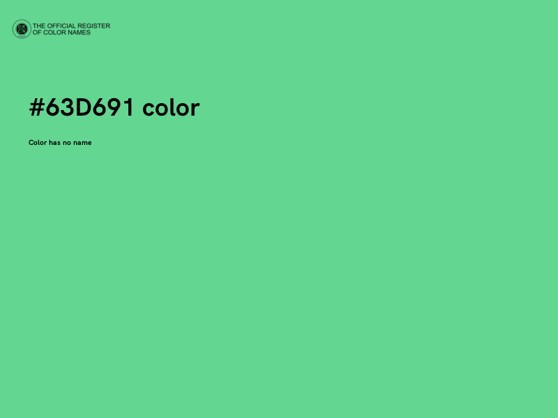 #63D691 color image