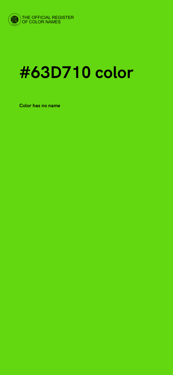 #63D710 color image