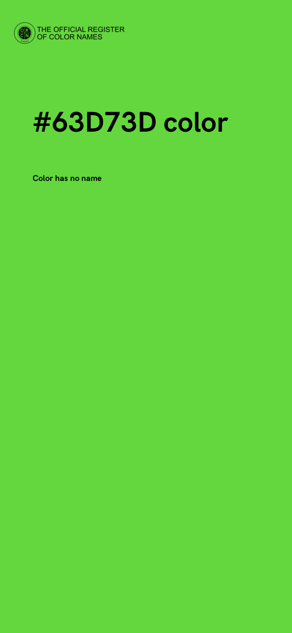 #63D73D color image