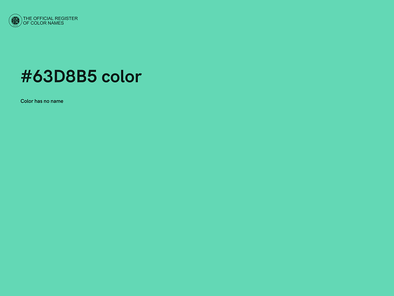 #63D8B5 color image