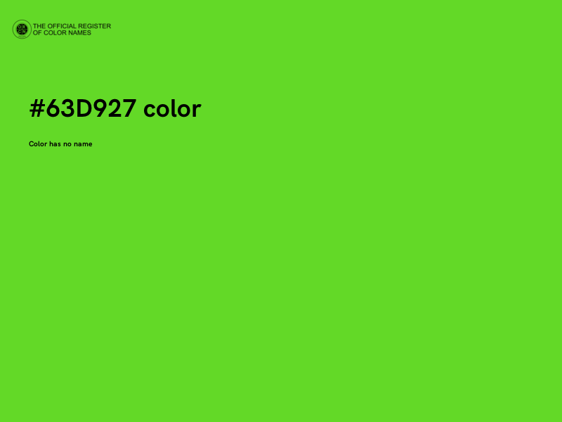 #63D927 color image