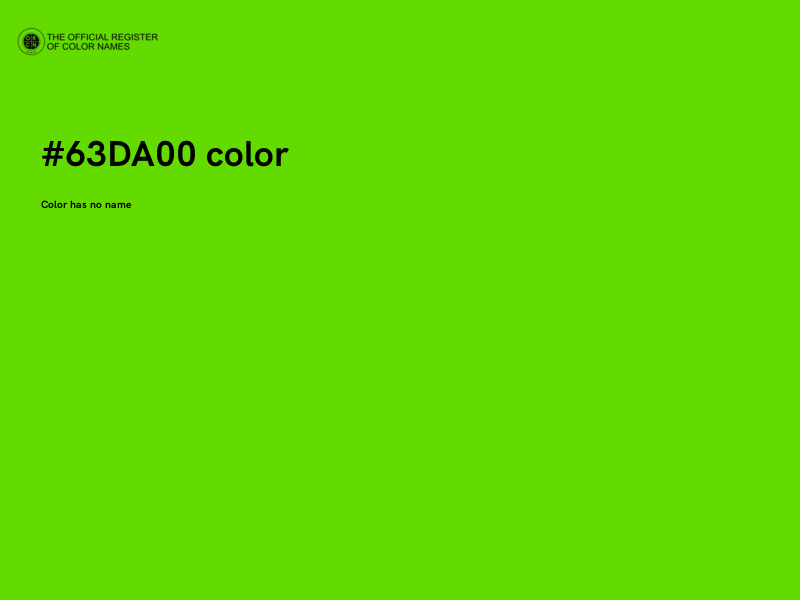 #63DA00 color image