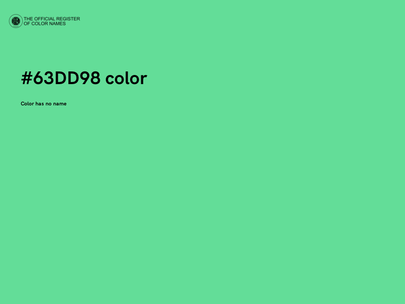 #63DD98 color image