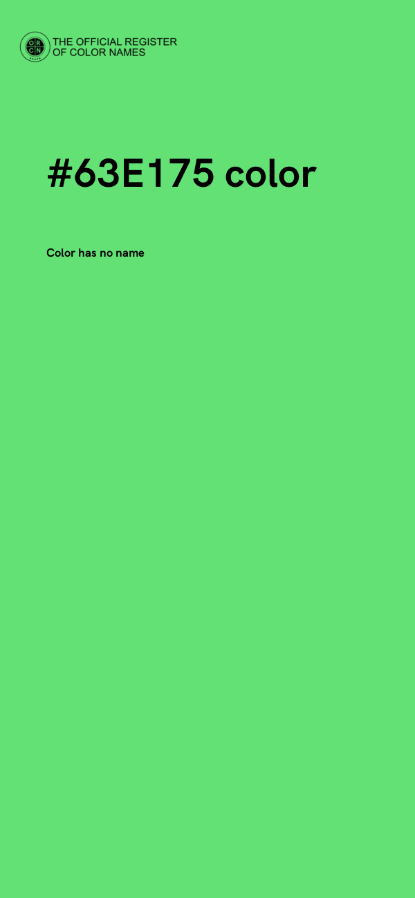 #63E175 color image