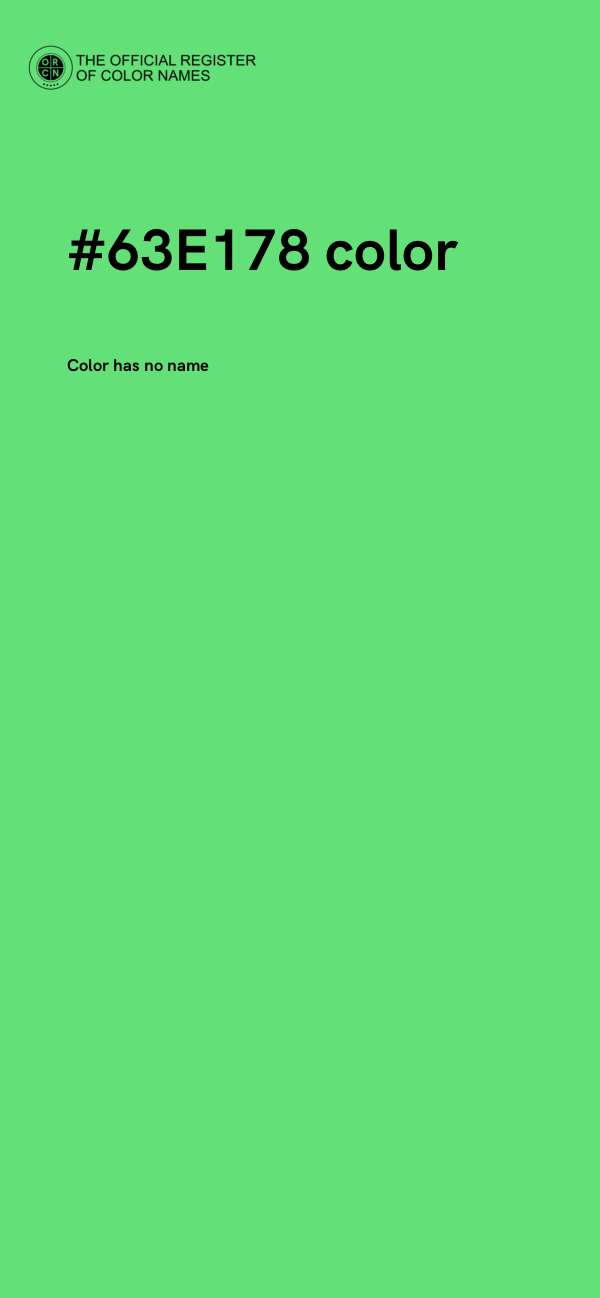 #63E178 color image