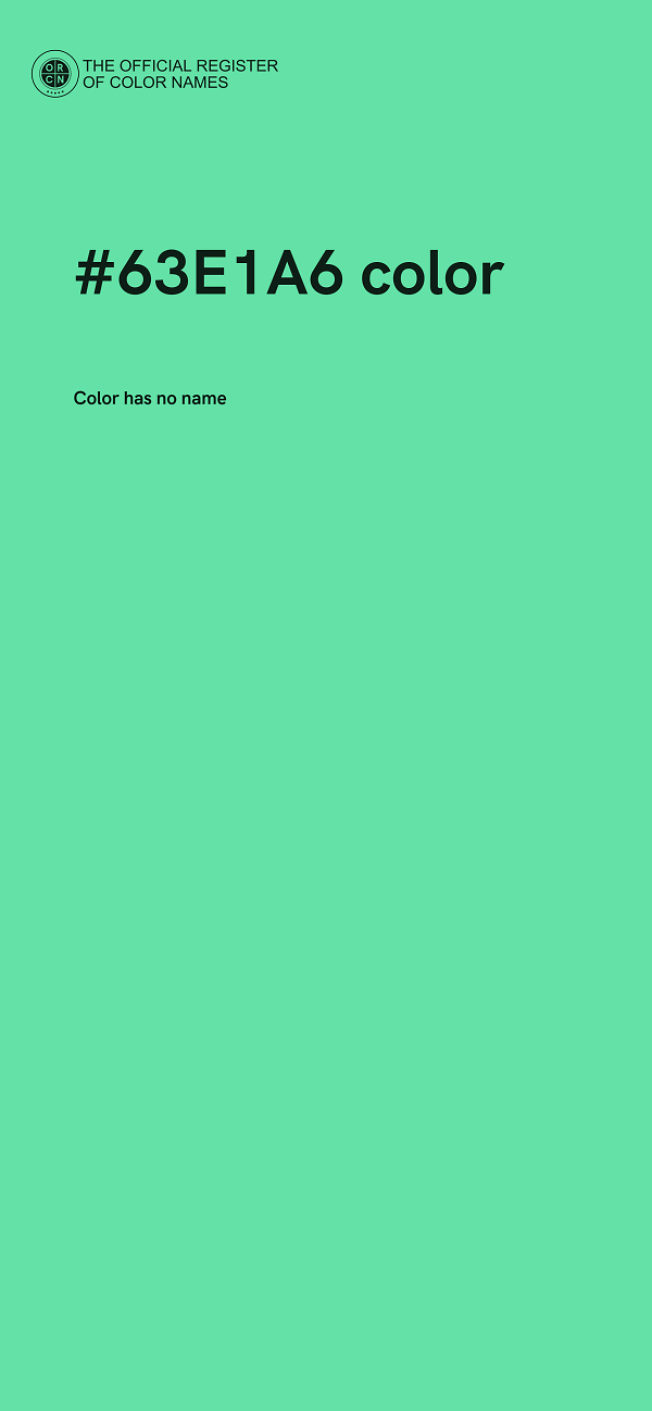 #63E1A6 color image