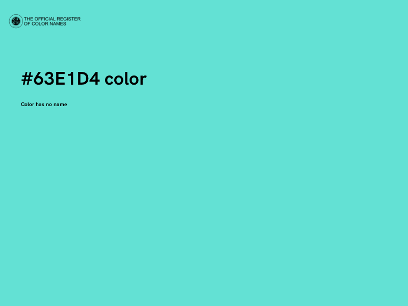 #63E1D4 color image