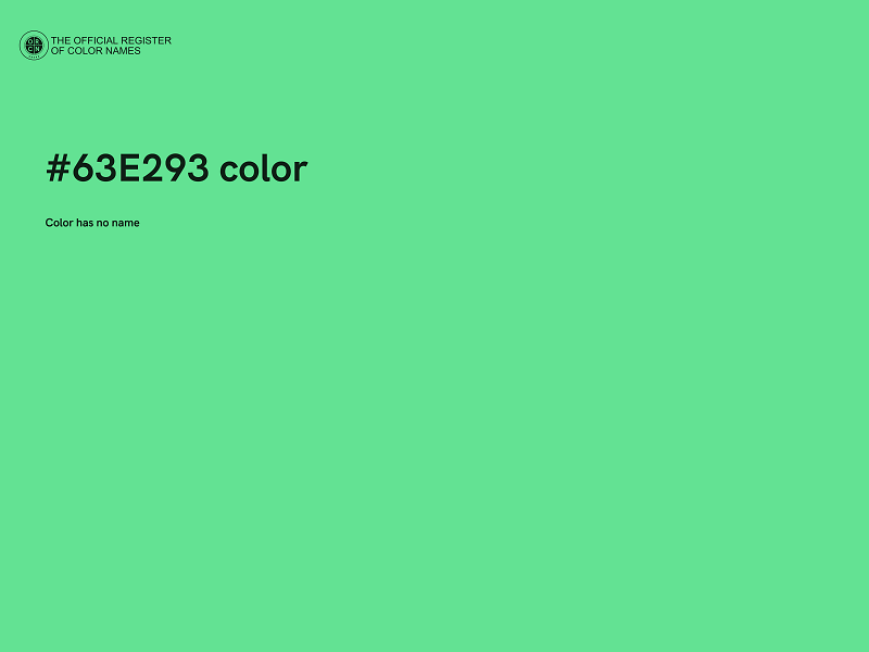 #63E293 color image
