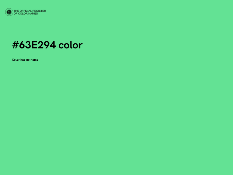 #63E294 color image