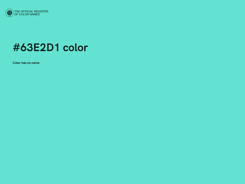 #63E2D1 color image