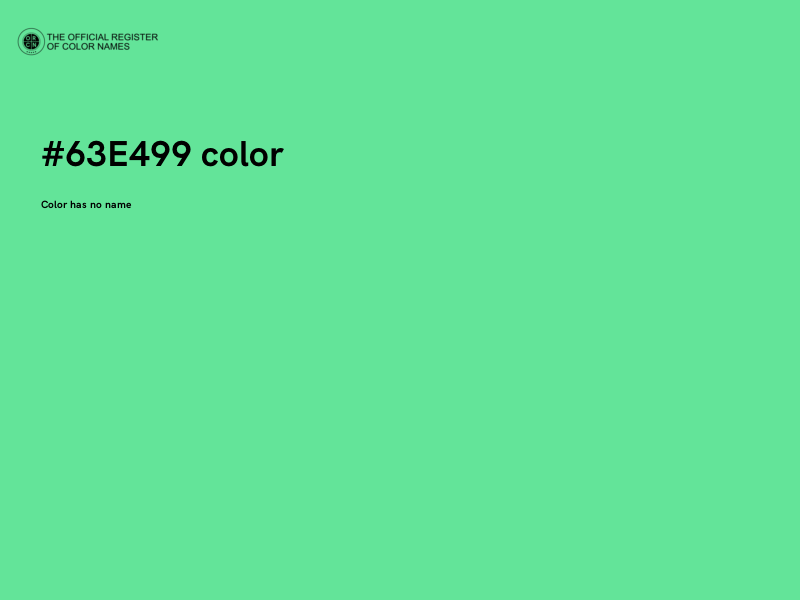 #63E499 color image