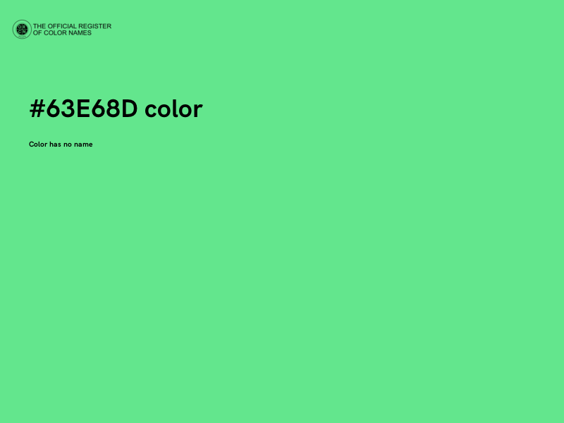 #63E68D color image