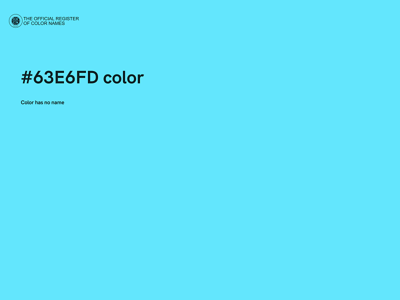 #63E6FD color image