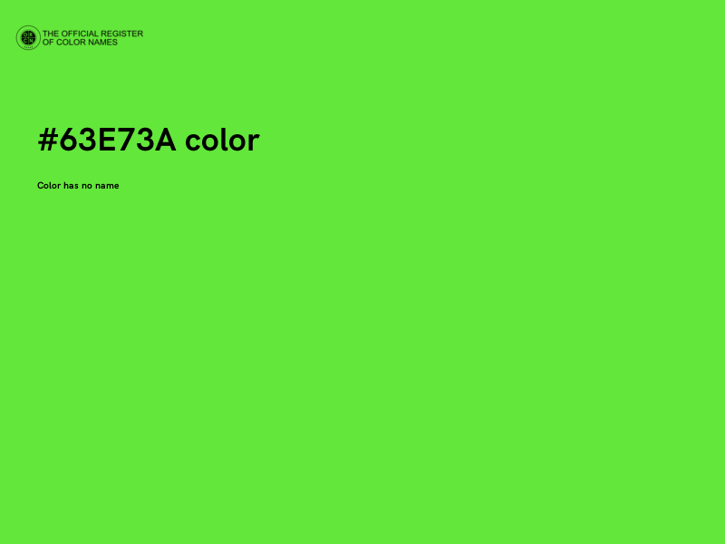 #63E73A color image