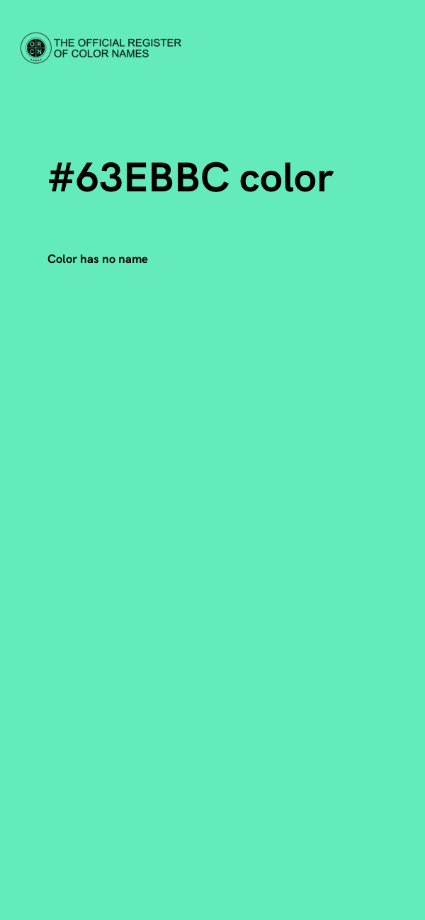 #63EBBC color image