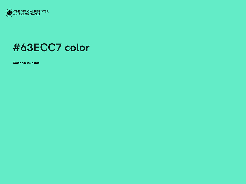 #63ECC7 color image