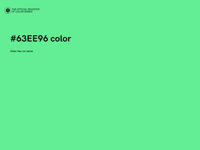 #63EE96 color image