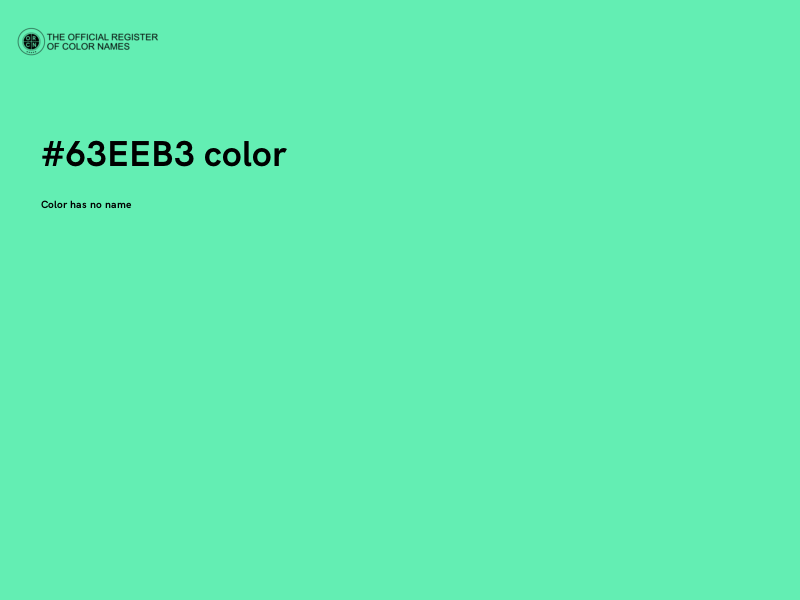 #63EEB3 color image