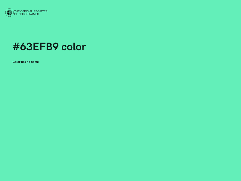 #63EFB9 color image