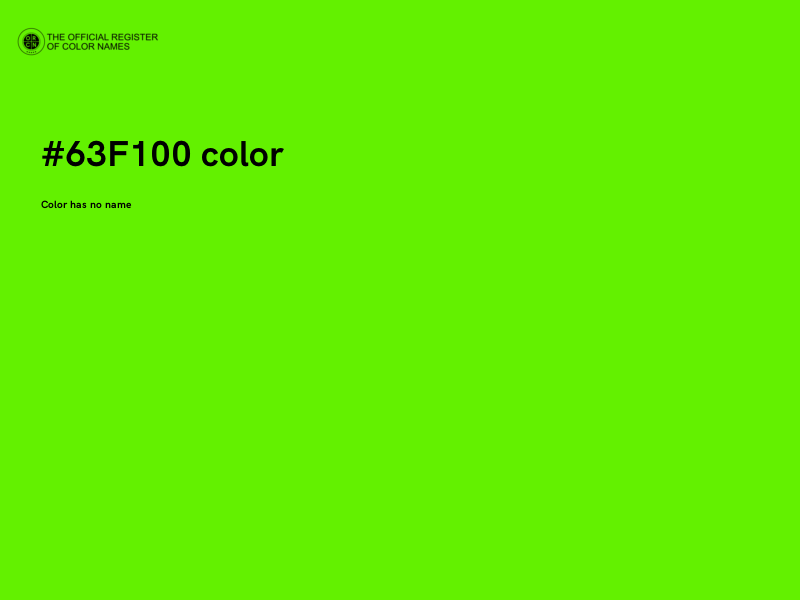 #63F100 color image
