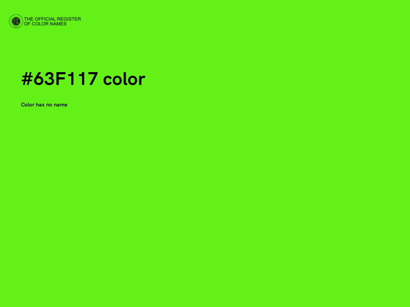 #63F117 color image