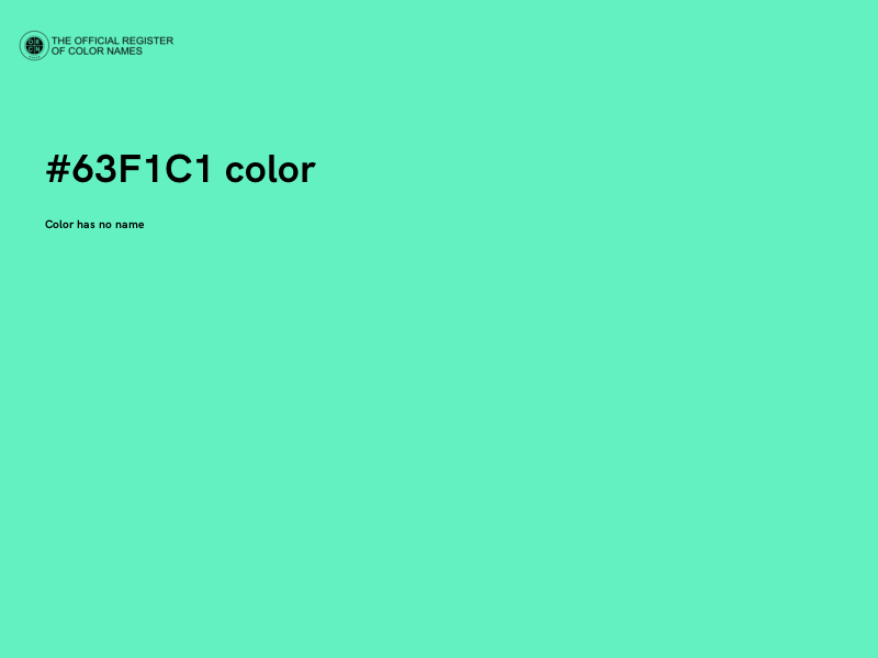#63F1C1 color image