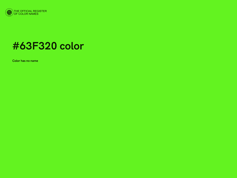 #63F320 color image