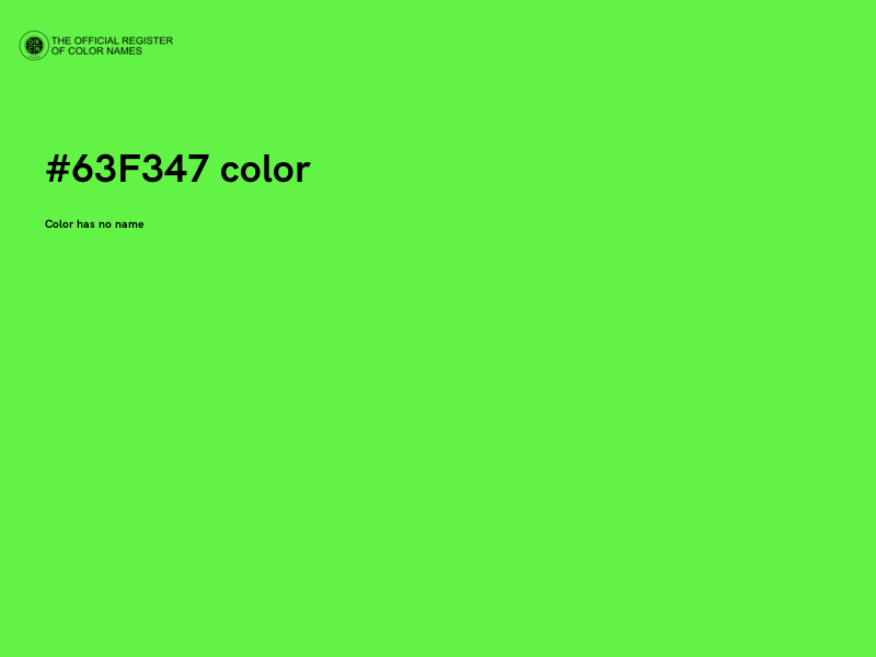 #63F347 color image