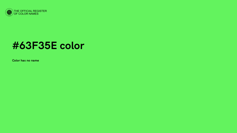 #63F35E color image
