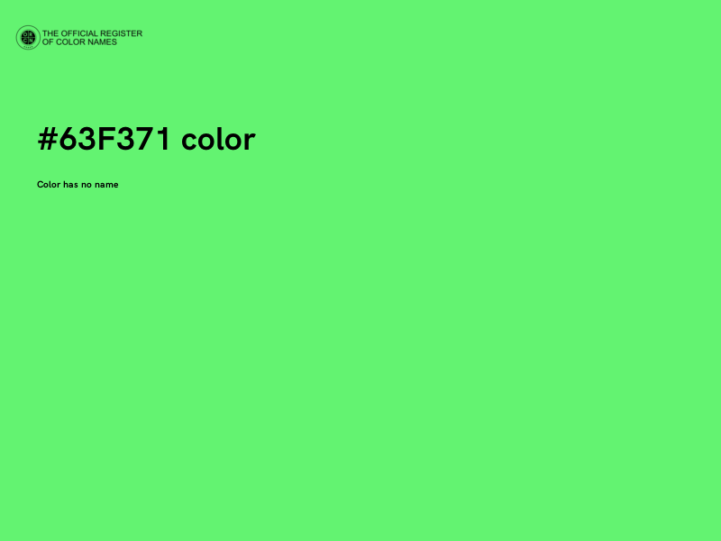 #63F371 color image