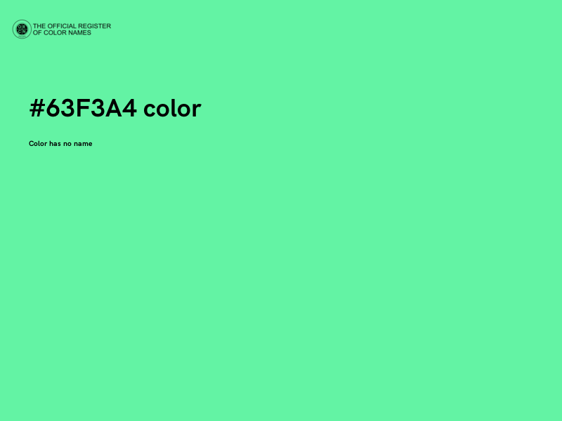 #63F3A4 color image