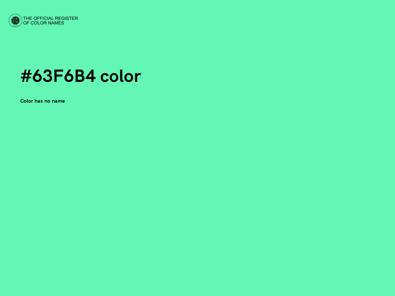 #63F6B4 color image