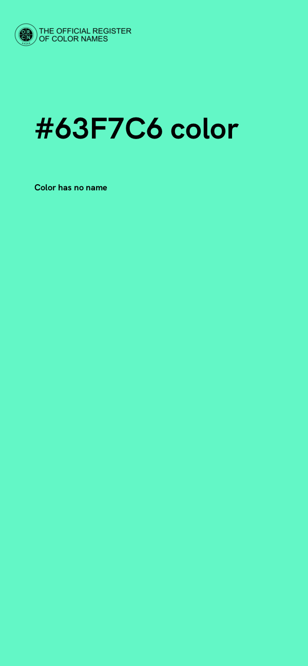 #63F7C6 color image