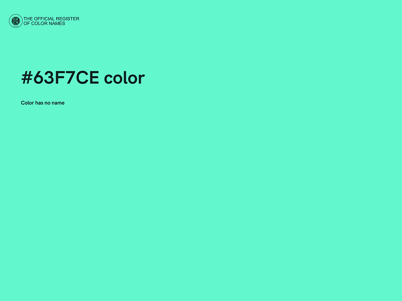 #63F7CE color image