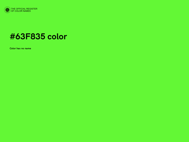 #63F835 color image