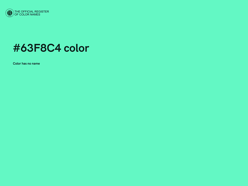 #63F8C4 color image