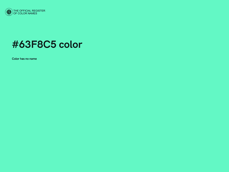 #63F8C5 color image