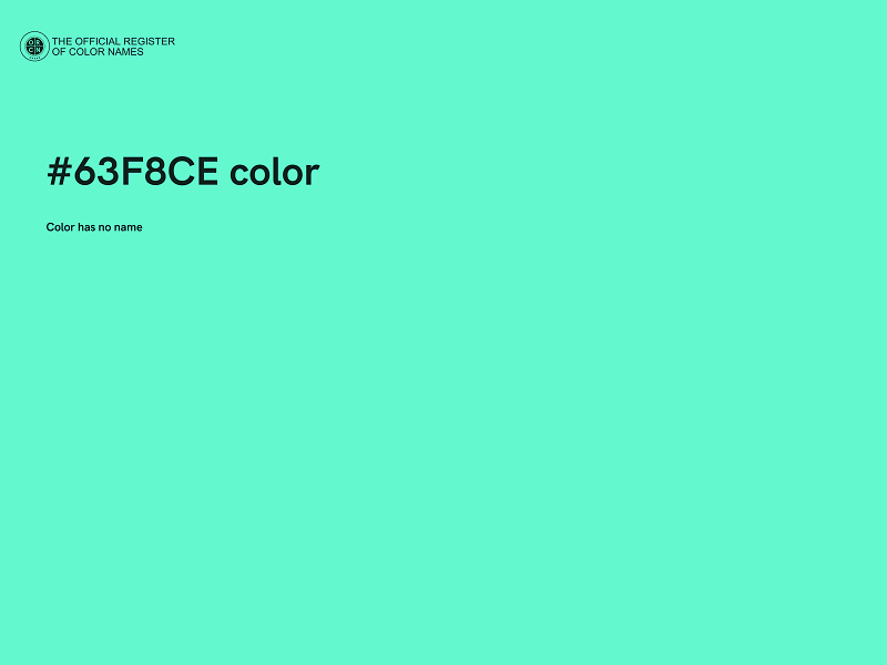 #63F8CE color image