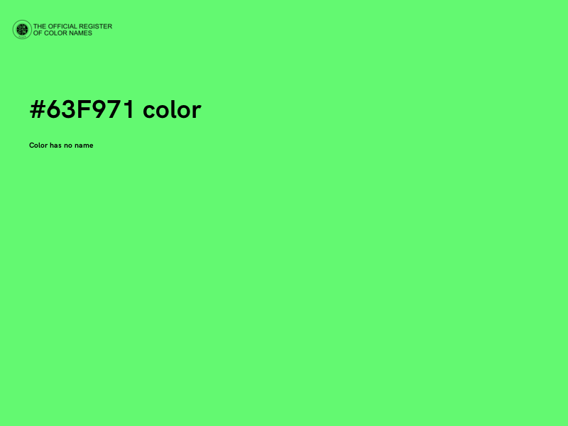 #63F971 color image