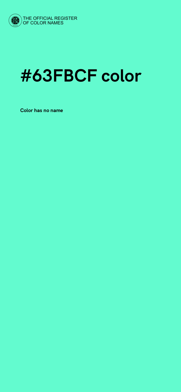 #63FBCF color image