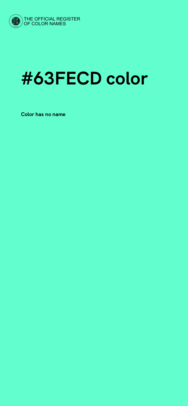 #63FECD color image