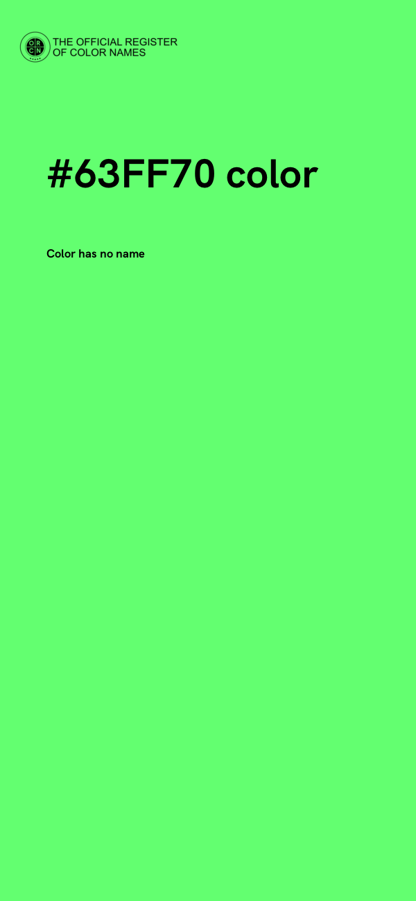 #63FF70 color image