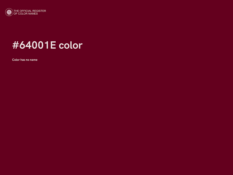 #64001E color image