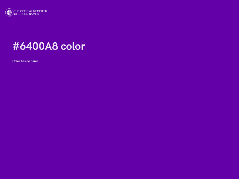 #6400A8 color image