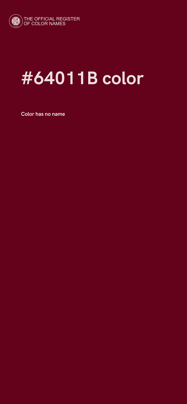 #64011B color image