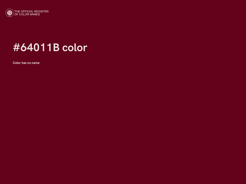 #64011B color image