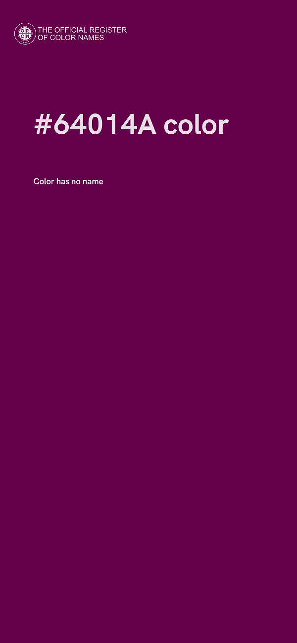 #64014A color image