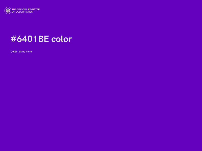 #6401BE color image