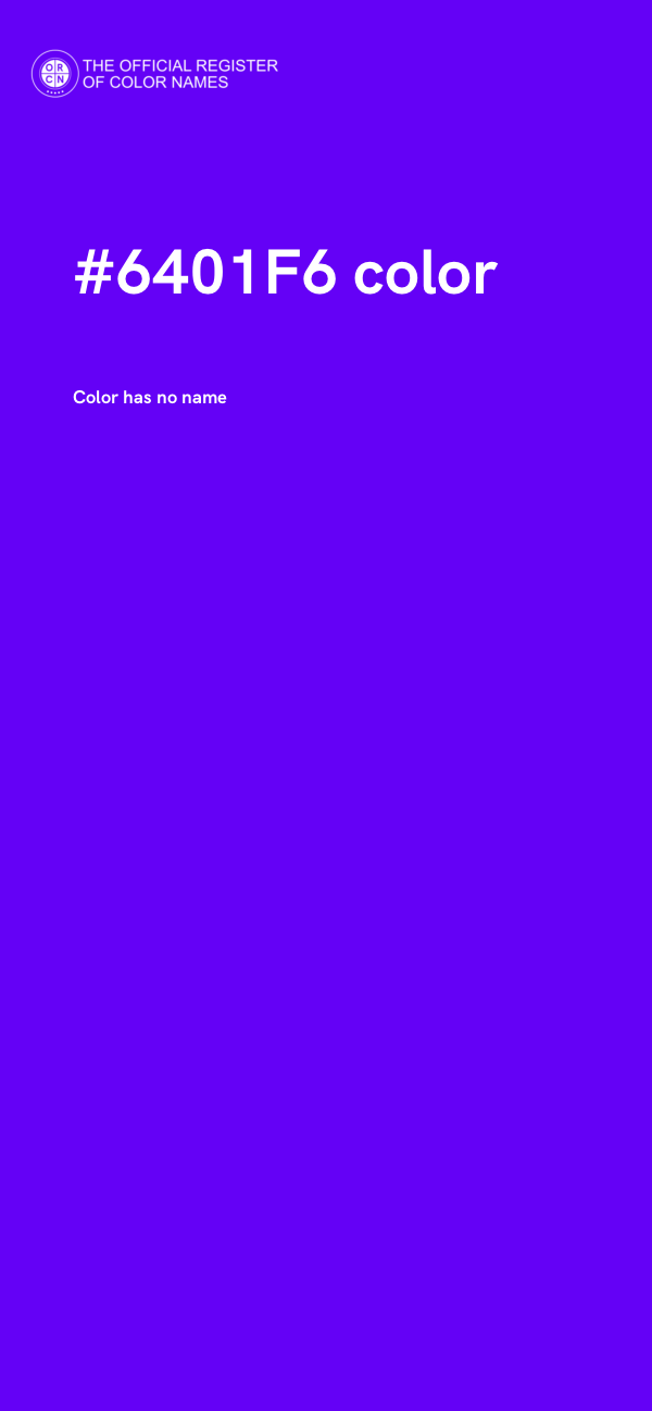#6401F6 color image